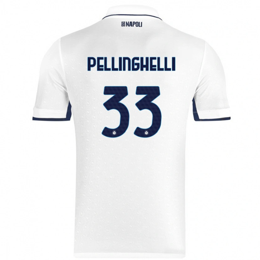 Danxen Kinder Alice Pellinghelli #33 Weiß Königsblau Auswärtstrikot Trikot 2024/25 T-Shirt Schweiz