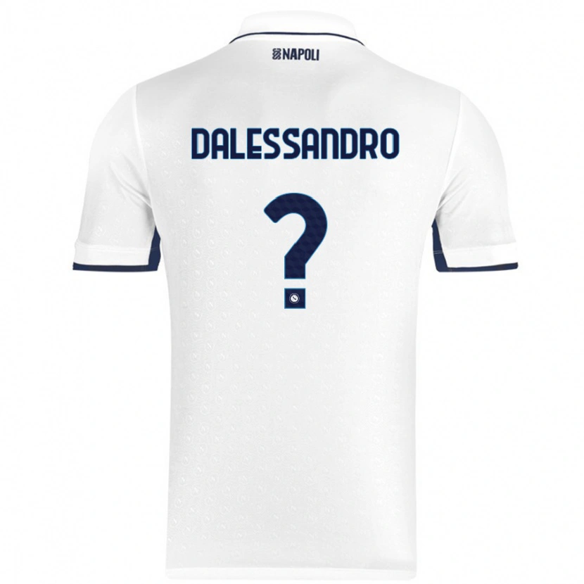 Danxen Kinder Nicola Dalessandro #0 Weiß Königsblau Auswärtstrikot Trikot 2024/25 T-Shirt Schweiz