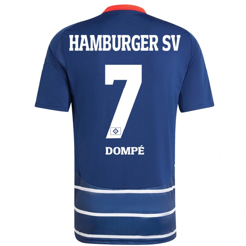 Danxen Kinder Jean-Luc Dompé #7 Dunkelblau Auswärtstrikot Trikot 2024/25 T-Shirt Schweiz