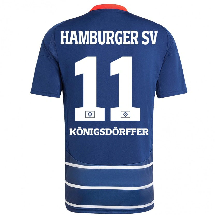 Danxen Kinder Ransford Königsdörffer #11 Dunkelblau Auswärtstrikot Trikot 2024/25 T-Shirt Schweiz