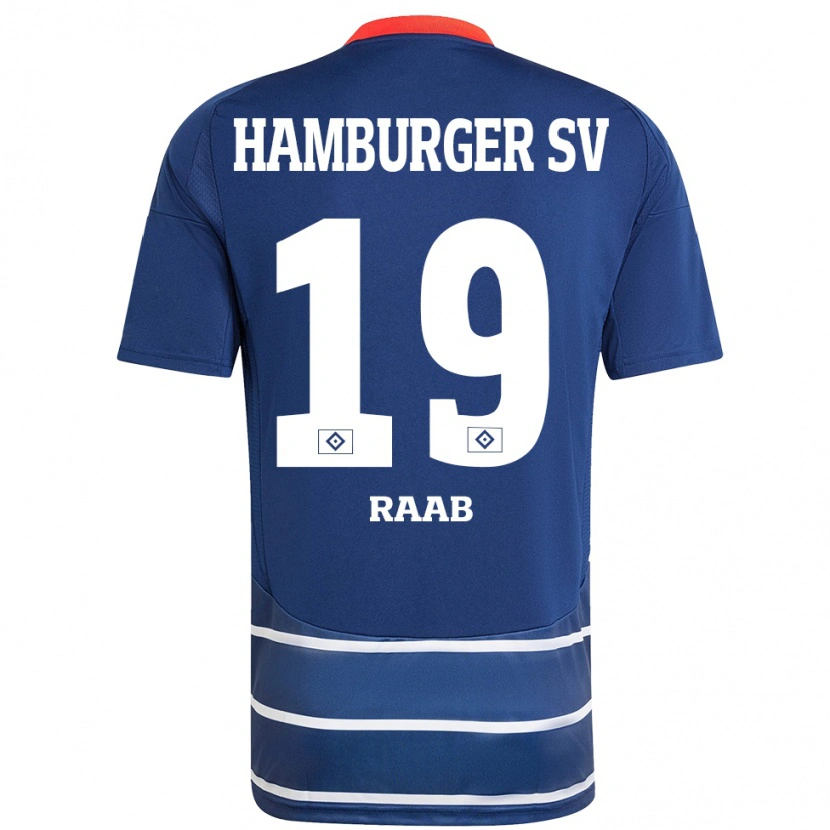 Danxen Kinder Matheo Raab #19 Dunkelblau Auswärtstrikot Trikot 2024/25 T-Shirt Schweiz