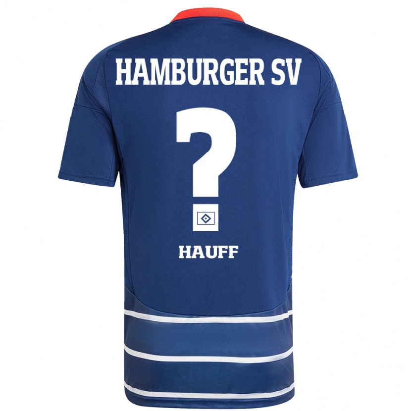 Danxen Kinder Daniel Hauff #0 Dunkelblau Auswärtstrikot Trikot 2024/25 T-Shirt Schweiz