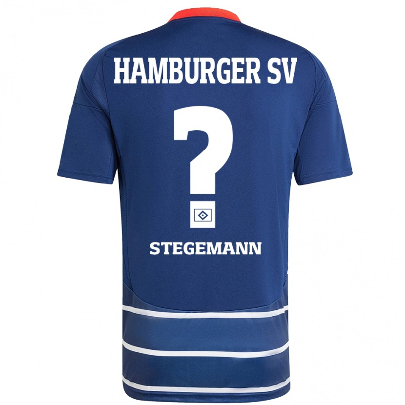 Danxen Kinder Jean-Pierre Stegemann #0 Dunkelblau Auswärtstrikot Trikot 2024/25 T-Shirt Schweiz