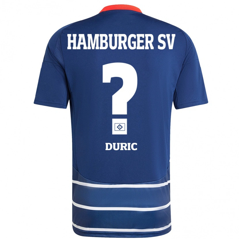 Danxen Kinder Goran Duric #0 Dunkelblau Auswärtstrikot Trikot 2024/25 T-Shirt Schweiz