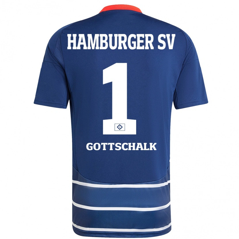 Danxen Kinder Juri Gottschalk #1 Dunkelblau Auswärtstrikot Trikot 2024/25 T-Shirt Schweiz