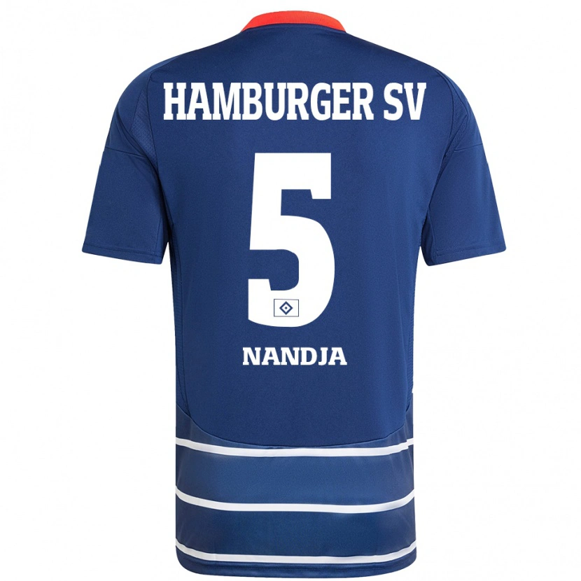 Danxen Kinder Shafiq Nandja #5 Dunkelblau Auswärtstrikot Trikot 2024/25 T-Shirt Schweiz