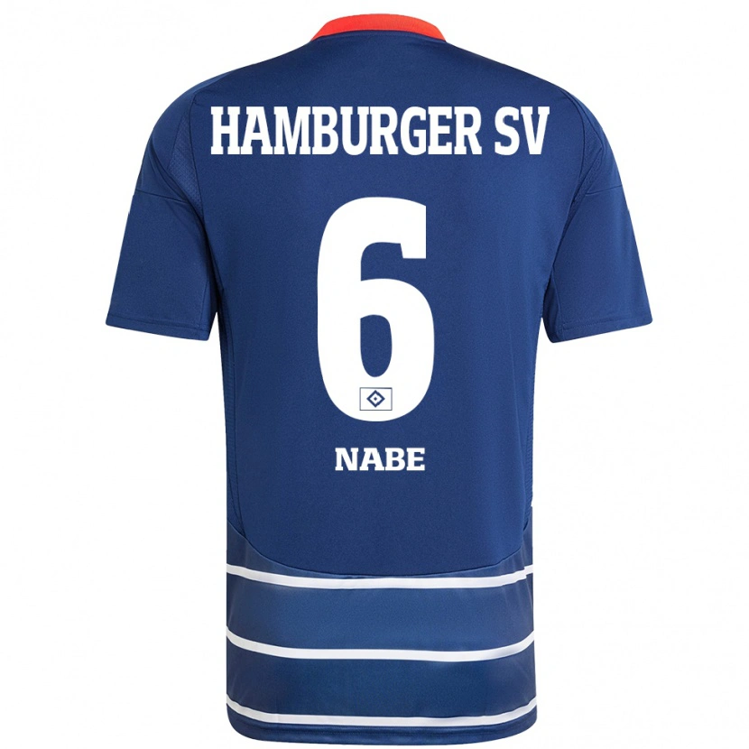 Danxen Kinder Jamal Nabe #6 Dunkelblau Auswärtstrikot Trikot 2024/25 T-Shirt Schweiz