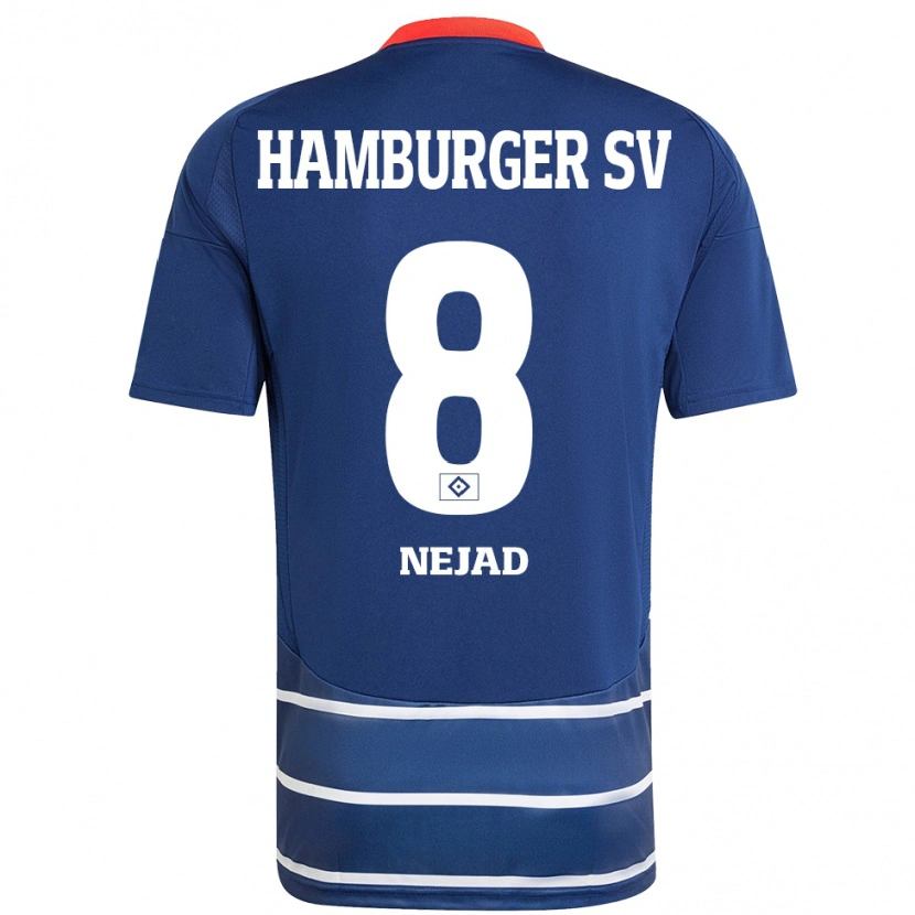 Danxen Kinder Milad Nejad #8 Dunkelblau Auswärtstrikot Trikot 2024/25 T-Shirt Schweiz