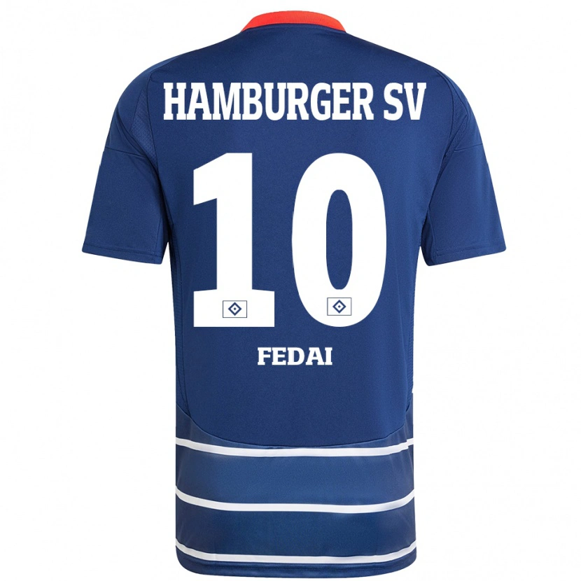 Danxen Kinder Martin Fedai #10 Dunkelblau Auswärtstrikot Trikot 2024/25 T-Shirt Schweiz