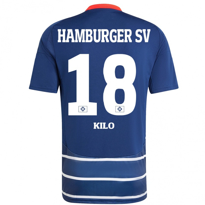 Danxen Kinder Jesse Kilo #18 Dunkelblau Auswärtstrikot Trikot 2024/25 T-Shirt Schweiz