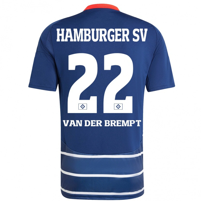 Danxen Kinder Ignace Van Der Brempt #22 Dunkelblau Auswärtstrikot Trikot 2024/25 T-Shirt Schweiz