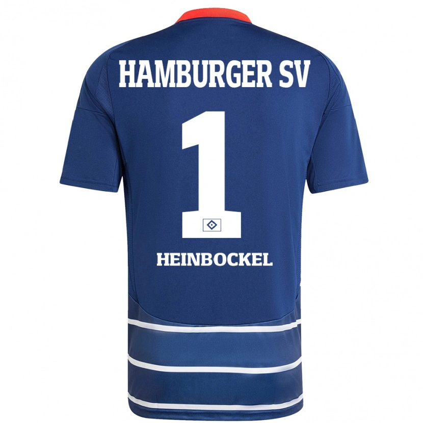 Danxen Kinder Simon Heinbockel #1 Dunkelblau Auswärtstrikot Trikot 2024/25 T-Shirt Schweiz