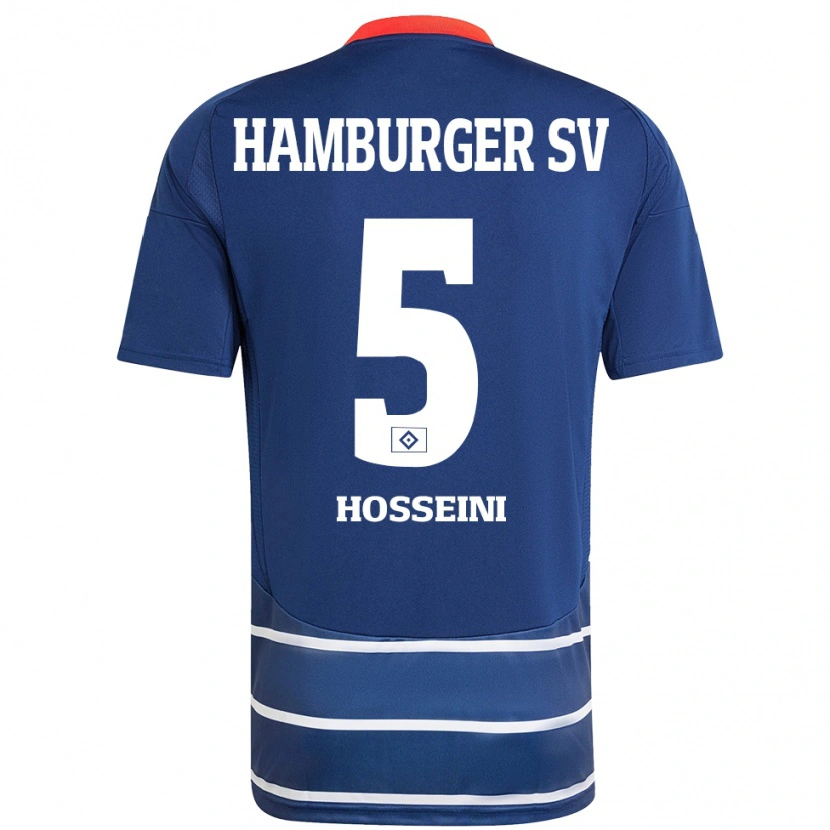 Danxen Kinder Reza Hosseini #5 Dunkelblau Auswärtstrikot Trikot 2024/25 T-Shirt Schweiz