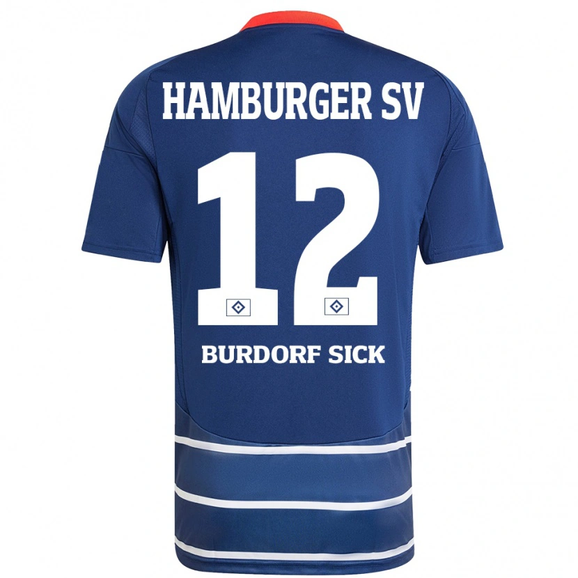 Danxen Kinder Emma Burdorf-Sick #12 Dunkelblau Auswärtstrikot Trikot 2024/25 T-Shirt Schweiz