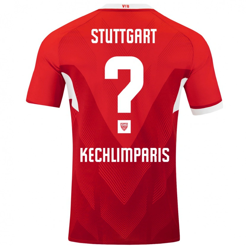 Danxen Kinder Ioannis Kechlimparis #0 Rot Weiß Auswärtstrikot Trikot 2024/25 T-Shirt Schweiz