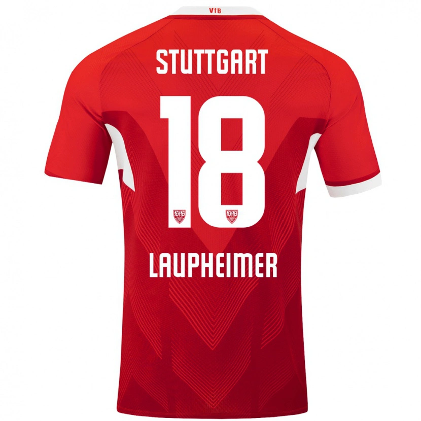 Danxen Kinder Lukas Laupheimer #18 Rot Weiß Auswärtstrikot Trikot 2024/25 T-Shirt Schweiz