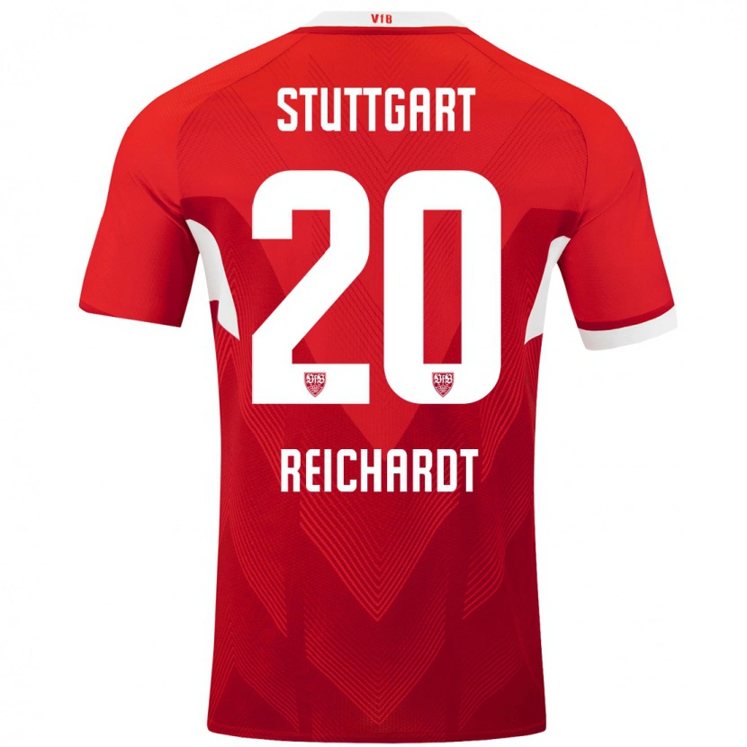 Danxen Kinder Leon Reichardt #20 Rot Weiß Auswärtstrikot Trikot 2024/25 T-Shirt Schweiz