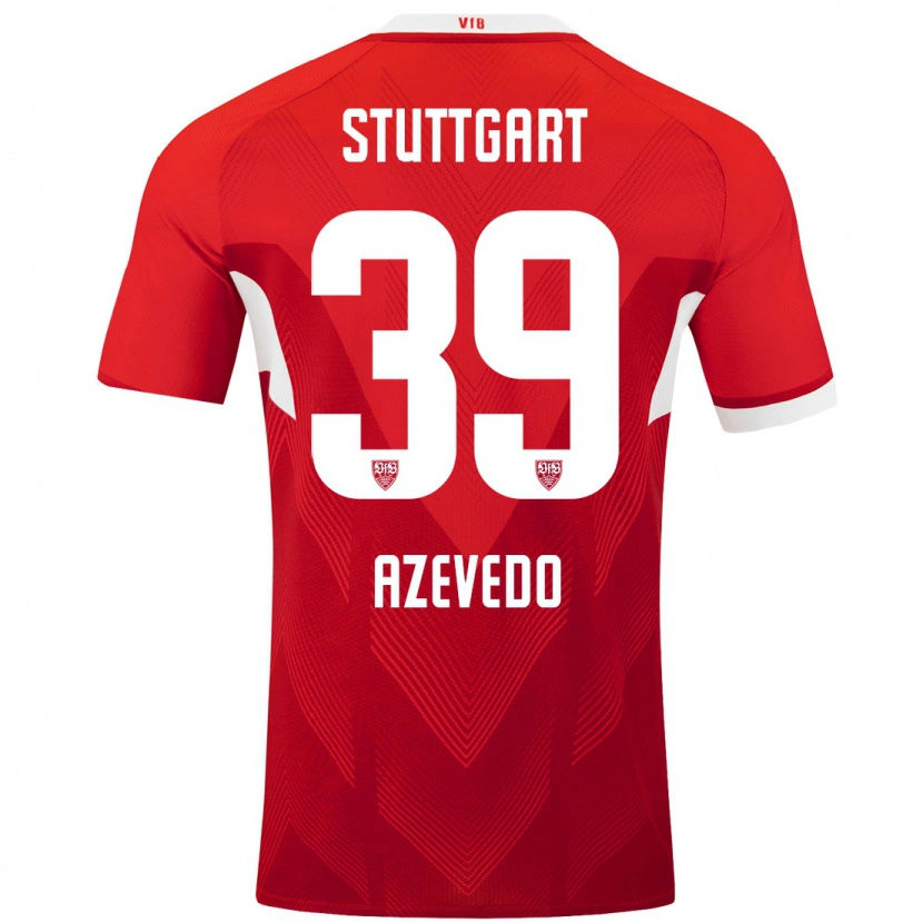 Danxen Kinder Alexandre Azevedo #39 Rot Weiß Auswärtstrikot Trikot 2024/25 T-Shirt Schweiz