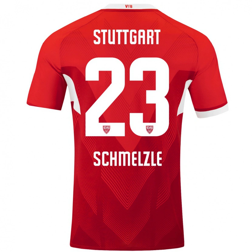 Danxen Kinder Marlen Schmelzle #23 Rot Weiß Auswärtstrikot Trikot 2024/25 T-Shirt Schweiz