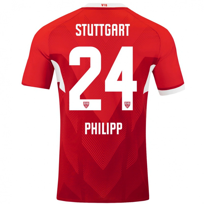 Danxen Kinder Celine Philipp #24 Rot Weiß Auswärtstrikot Trikot 2024/25 T-Shirt Schweiz