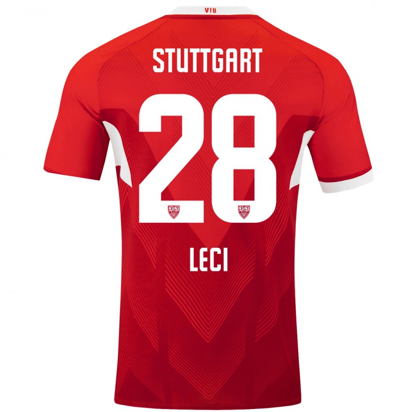 Danxen Kinder Besarta Leci #28 Rot Weiß Auswärtstrikot Trikot 2024/25 T-Shirt Schweiz