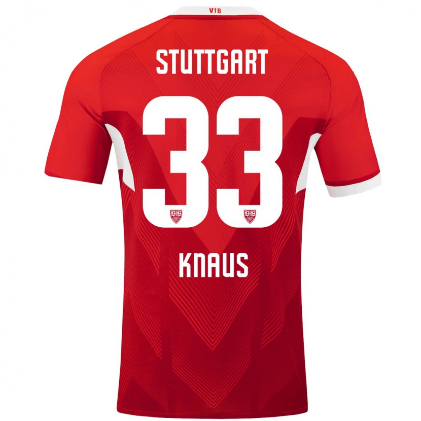 Danxen Kinder Jessica Knaus #33 Rot Weiß Auswärtstrikot Trikot 2024/25 T-Shirt Schweiz