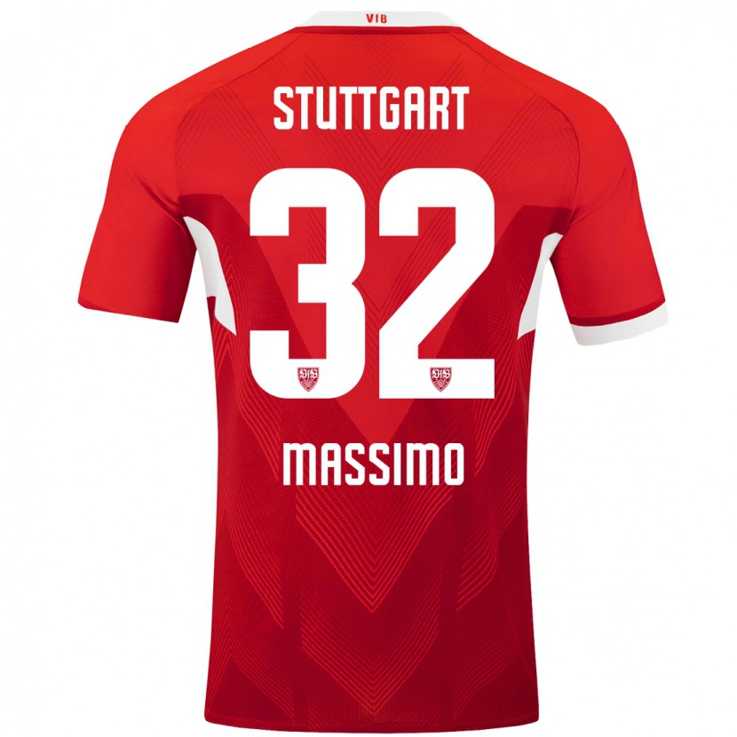 Danxen Kinder Roberto Massimo #32 Rot Weiß Auswärtstrikot Trikot 2024/25 T-Shirt Schweiz