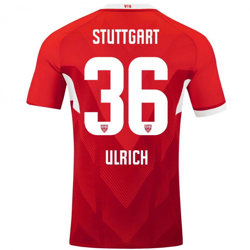 Danxen Kinder Laurin Ulrich #36 Rot Weiß Auswärtstrikot Trikot 2024/25 T-Shirt Schweiz