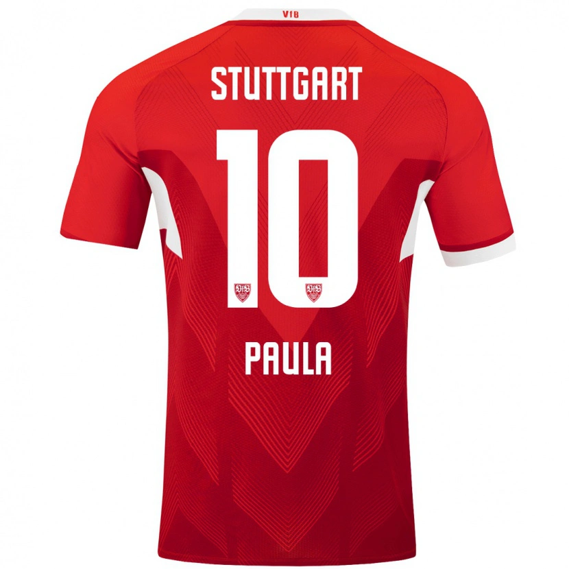 Danxen Kinder Raul Paula #10 Rot Weiß Auswärtstrikot Trikot 2024/25 T-Shirt Schweiz