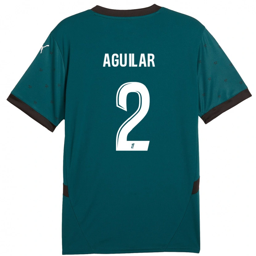 Danxen Kinder Ruben Aguilar #2 Dunkelgrün Auswärtstrikot Trikot 2024/25 T-Shirt Schweiz