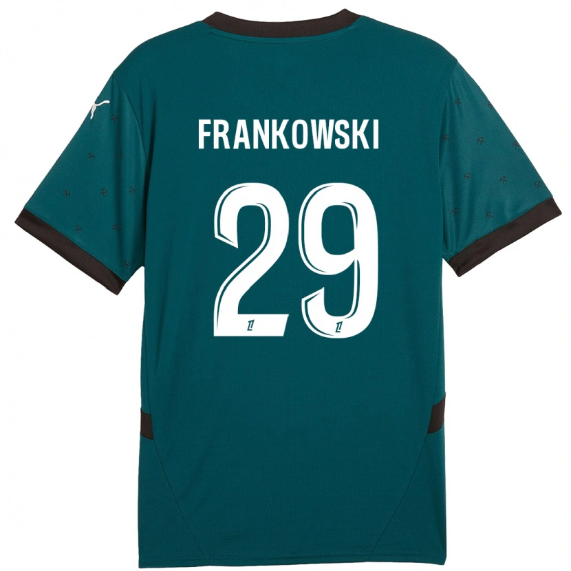 Danxen Kinder Przemyslaw Frankowski #29 Dunkelgrün Auswärtstrikot Trikot 2024/25 T-Shirt Schweiz