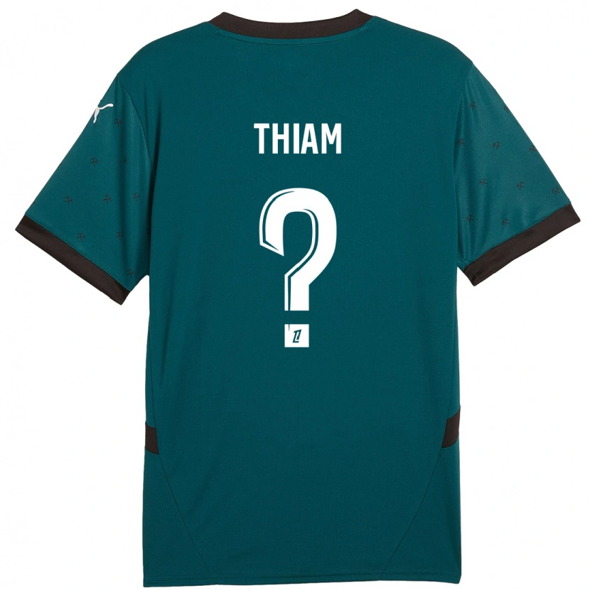 Danxen Kinder Mamadou Thiam #0 Dunkelgrün Auswärtstrikot Trikot 2024/25 T-Shirt Schweiz