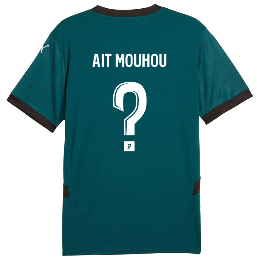 Danxen Kinder Nassim Ait Mouhou #0 Dunkelgrün Auswärtstrikot Trikot 2024/25 T-Shirt Schweiz