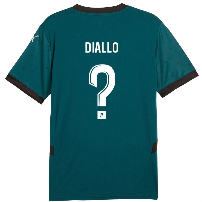 Danxen Kinder Alpha Diallo #0 Dunkelgrün Auswärtstrikot Trikot 2024/25 T-Shirt Schweiz