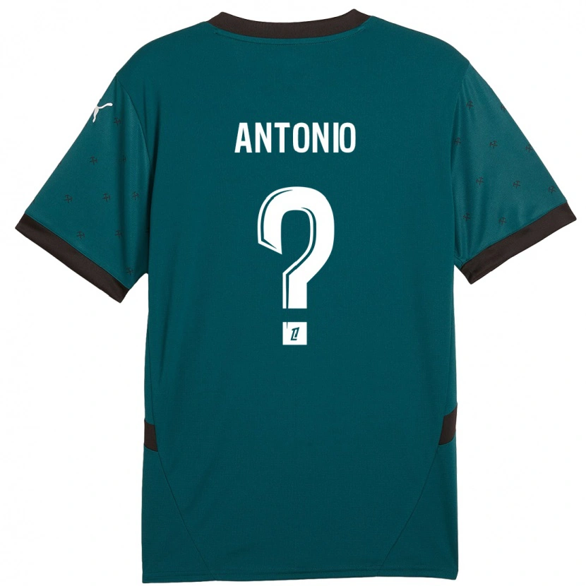 Danxen Kinder Kyllian Antonio #0 Dunkelgrün Auswärtstrikot Trikot 2024/25 T-Shirt Schweiz