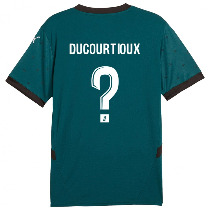 Danxen Kinder Ilan Ducourtioux #0 Dunkelgrün Auswärtstrikot Trikot 2024/25 T-Shirt Schweiz