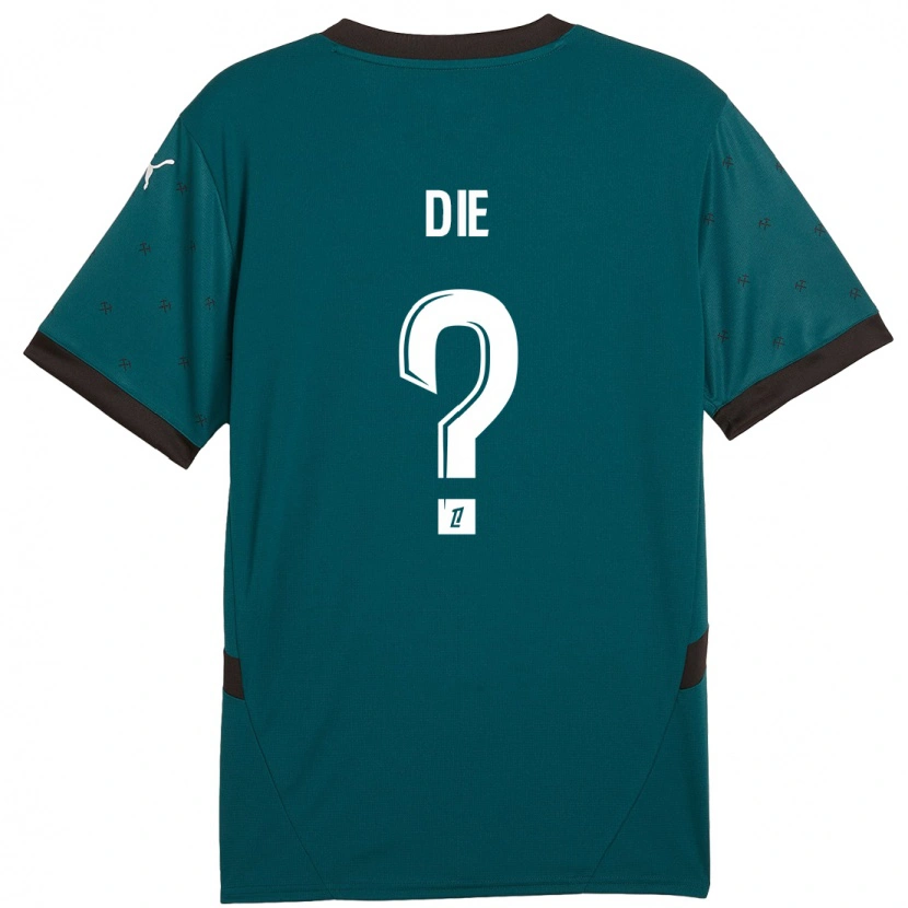 Danxen Kinder Samuel Dié #0 Dunkelgrün Auswärtstrikot Trikot 2024/25 T-Shirt Schweiz