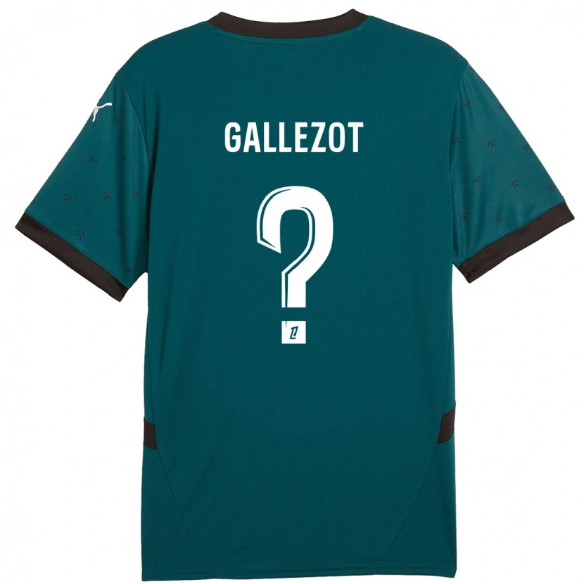 Danxen Kinder Tim Gallezot #0 Dunkelgrün Auswärtstrikot Trikot 2024/25 T-Shirt Schweiz