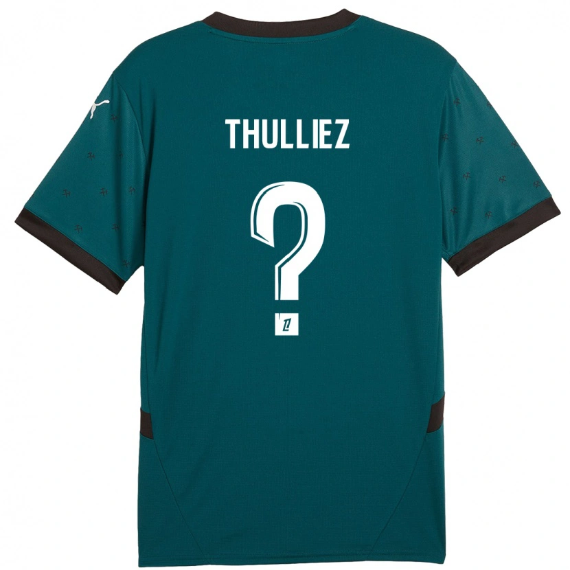 Danxen Kinder Lucie Thulliez #0 Dunkelgrün Auswärtstrikot Trikot 2024/25 T-Shirt Schweiz