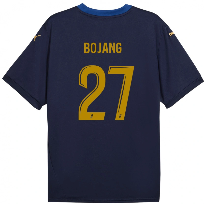 Danxen Kinder Adama Bojang #27 Marineblau Gold Auswärtstrikot Trikot 2024/25 T-Shirt Schweiz