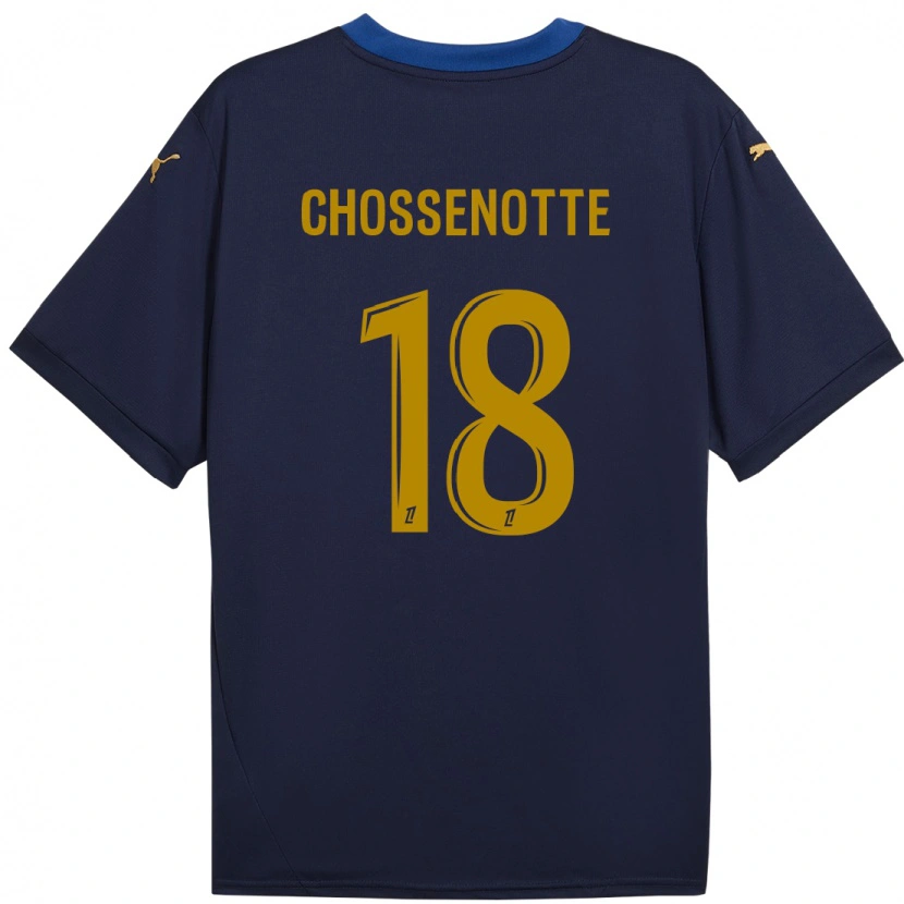 Danxen Kinder Shana Chossenotte #18 Marineblau Gold Auswärtstrikot Trikot 2024/25 T-Shirt Schweiz