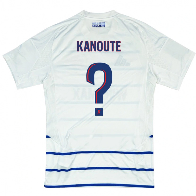 Danxen Kinder Mahamadou Kanouté #0 Weiß Blau Auswärtstrikot Trikot 2024/25 T-Shirt Schweiz