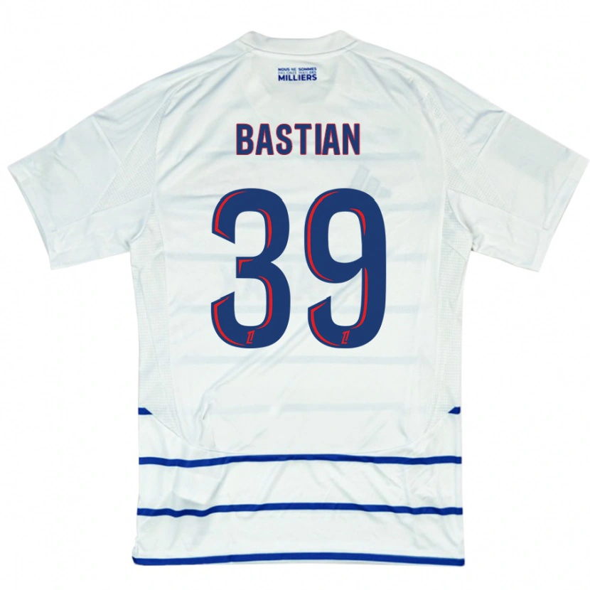 Danxen Kinder Maxime Bastian #39 Weiß Blau Auswärtstrikot Trikot 2024/25 T-Shirt Schweiz