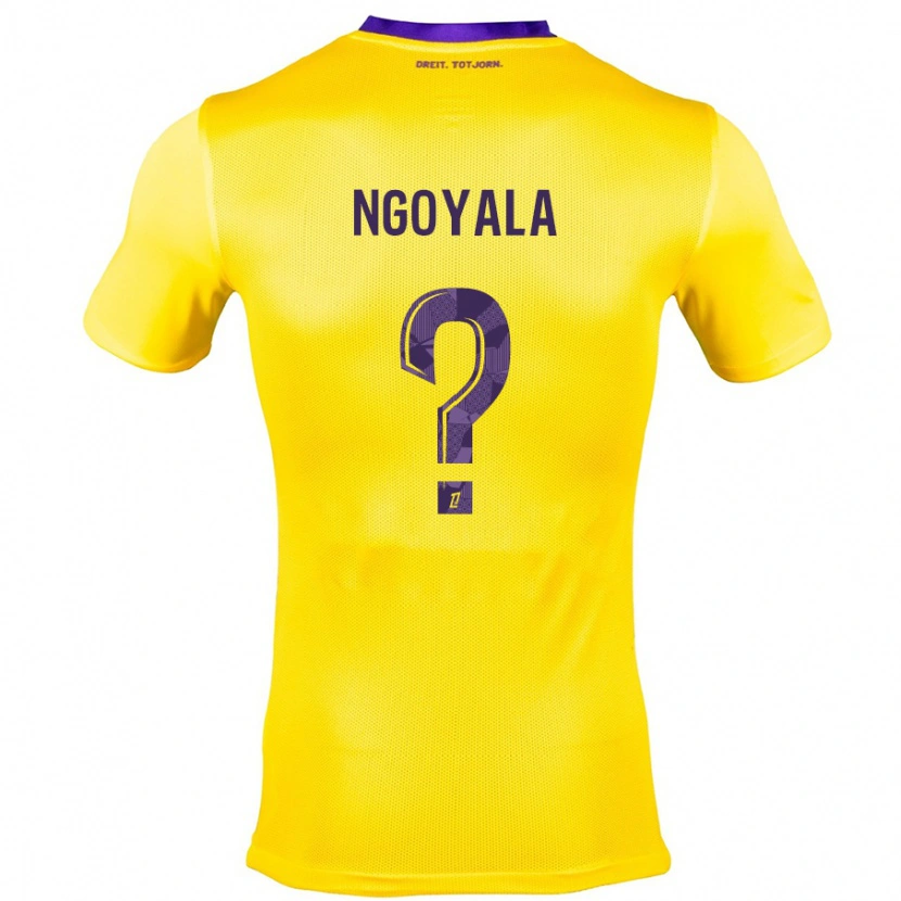 Danxen Kinder Frédéric Efuele Ngoyala #0 Gelb Lila Auswärtstrikot Trikot 2024/25 T-Shirt Schweiz