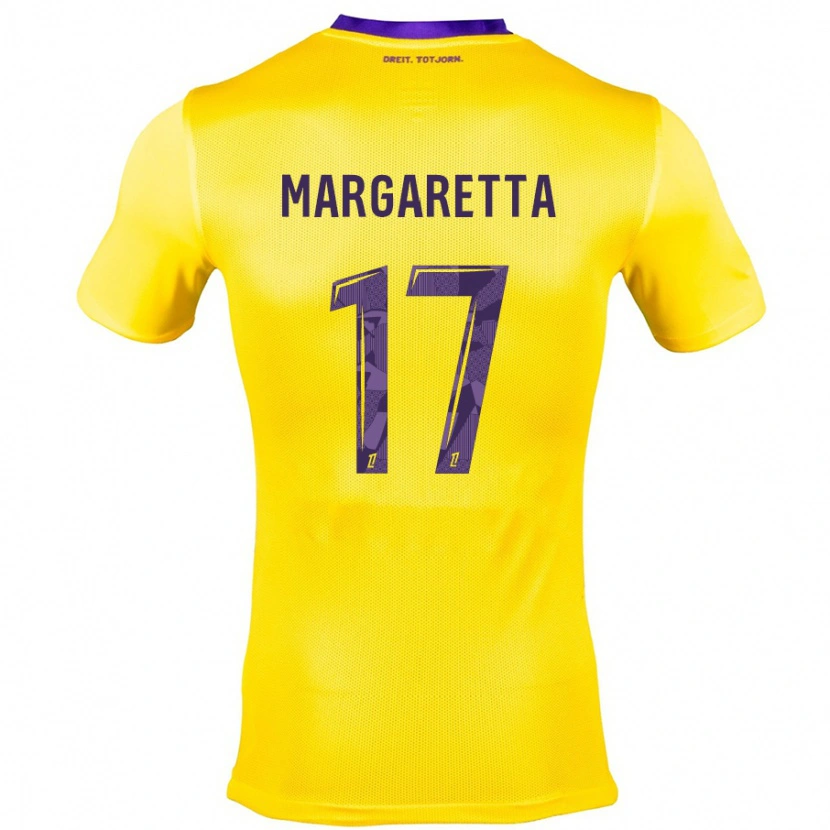 Danxen Kinder Jessica Margaretta #17 Gelb Lila Auswärtstrikot Trikot 2024/25 T-Shirt Schweiz