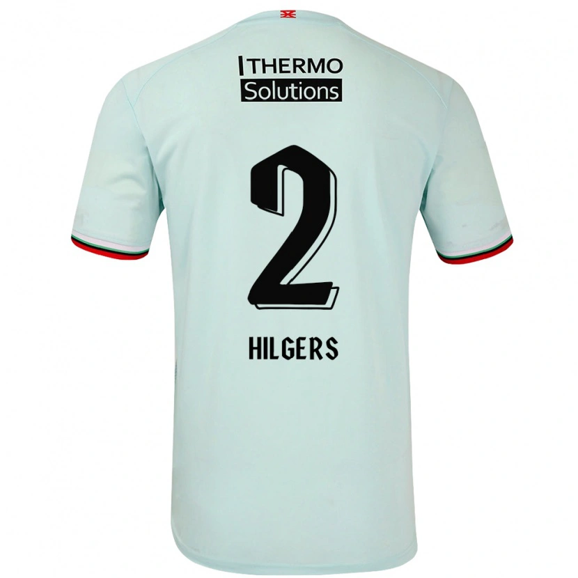 Danxen Kinder Mees Hilgers #2 Hellgrün Auswärtstrikot Trikot 2024/25 T-Shirt Schweiz