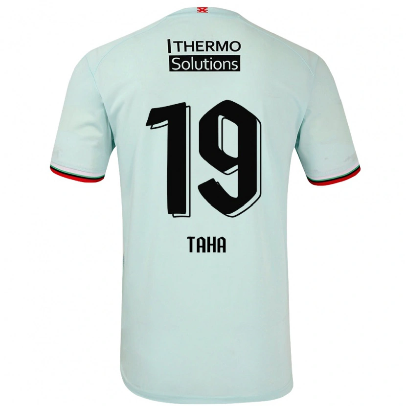 Danxen Kinder Younes Taha #19 Hellgrün Auswärtstrikot Trikot 2024/25 T-Shirt Schweiz