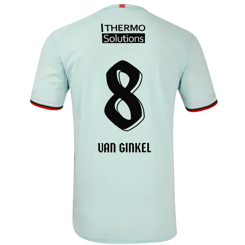 Danxen Kinder Danique Van Ginkel #8 Hellgrün Auswärtstrikot Trikot 2024/25 T-Shirt Schweiz