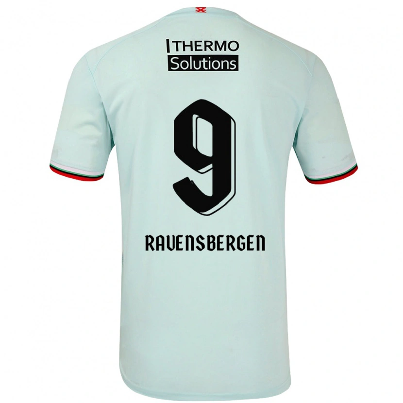 Danxen Kinder Jaimy Ravensbergen #9 Hellgrün Auswärtstrikot Trikot 2024/25 T-Shirt Schweiz