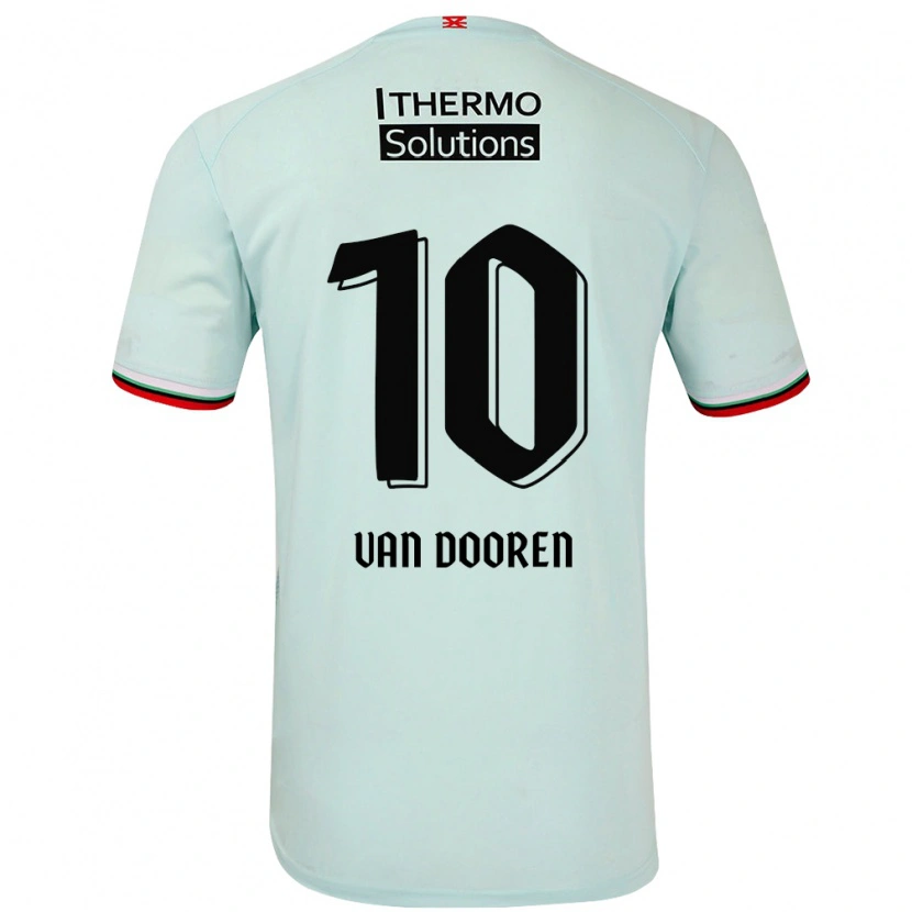 Danxen Kinder Kayleigh Van Dooren #10 Hellgrün Auswärtstrikot Trikot 2024/25 T-Shirt Schweiz